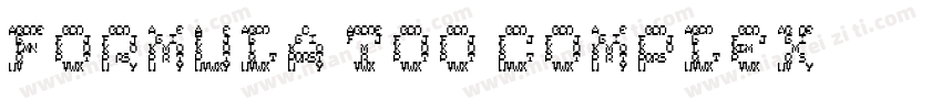 Formula too complex字体转换